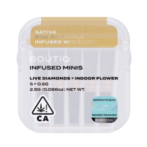 Boutiq Infused Minis Pre Rolls Pink Pineapple x Biscotti
